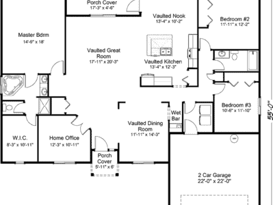 Dakota Creek One Story Plan