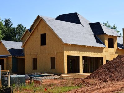 unfinished house being built