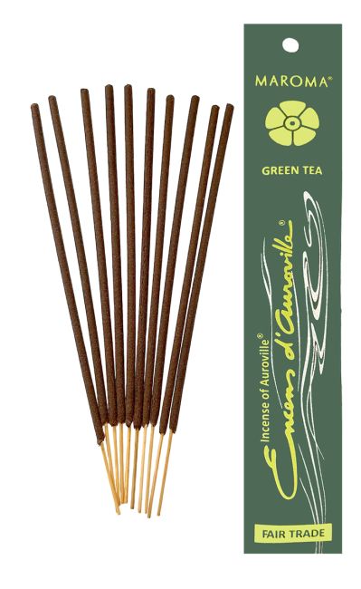 Encens Auroville Thé vert 10 Bâtonnets