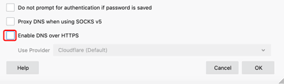 Enable DNS over HTTPS