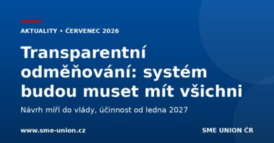 Transparentní odměňování: návrh novely zákoníku práce míří do vlády