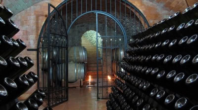 The sparkling cellars at Campos de Solana - high altitude bubbles from Bolivia