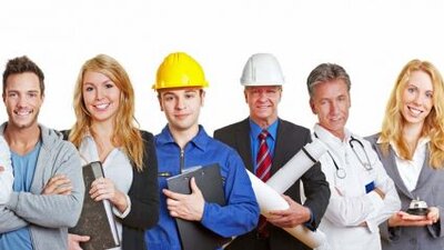 Przedstawiciele różnych zawodów, pracownicy