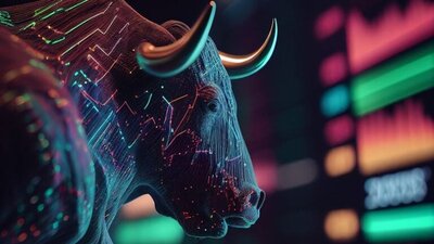 giełda-byk, ekran giełdowy