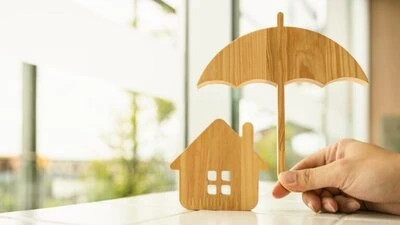 model domu pod parasolem