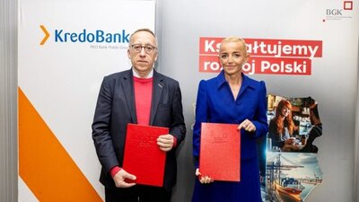 Od lewej: Jakub Karnowski, Marta Postuła. Źródło: PKO BP