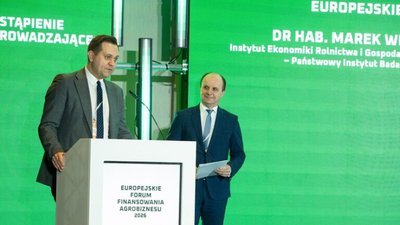 Europejskie Forum Finansowania Agrobiznesu 2026. Od lewej: Tomasz Pawlonka, Marek Wigier. Fot. M. Wagner