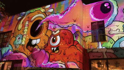 Buff Monster x MAPPLIGHTS: When Projection Mapping Street Art in Montreal Goes Monumental