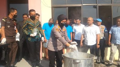 Polresta Deli Serdang Rebus 1,2 Kg Sabu; Tiga Tersangka Gagal Edarkan Ribuan Dosis Narkoba