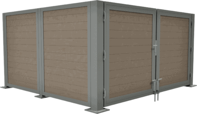Premiere Horizontal Solid Dumpster Enclosure