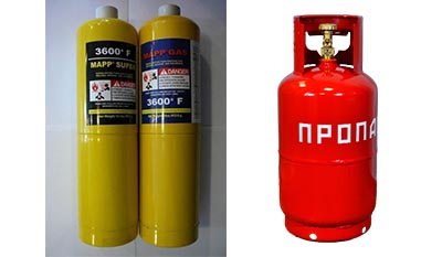 Разница между МАПП газом и Пропаном