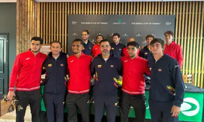 alt= Coupe Davis tirage au sort Maroc vs Colombie. Reda Bennani ouvre le bal face à Adria Soriano Barrera.