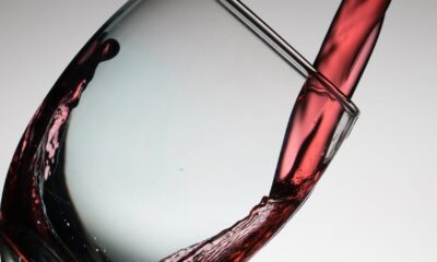 wine glass with red wine