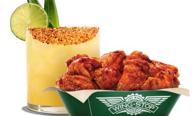 Teremana Margarita and Wingstop Original Hot Wings