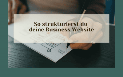 So strukturierst du deine Business Website