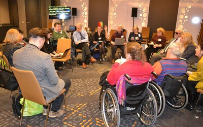 2002 May. Brussels seminar, The social inclusion for Deafblind people in the European Union