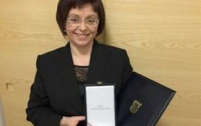 Sanja Tarczay, president of EDbU, awarded with The Order of the Croatian Star