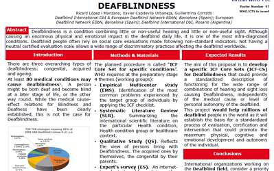 A proposal for a Deafblindness ICF Core Set development