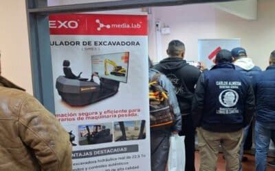 EXO presentó su Simulador de Excavadora en Expo Formación 2026 de Fundación UOCRA