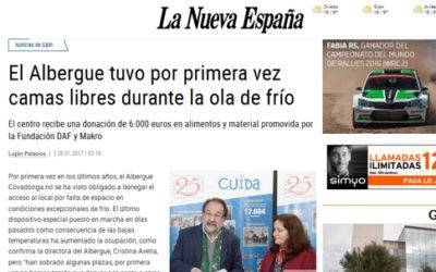 DAF donates 6,000 € to the Albergue Covadonga-La Nueva España