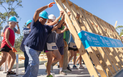 Habitat Collier Celebrates Wall Raising and Historic $5 Million Donation