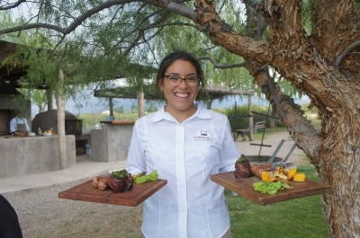 What a pleasure to eat outdoors, and pairing with Mendoza Malbec