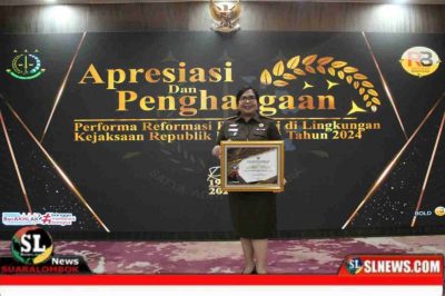 Kejaksaan Negeri Lombok Tengah Dapat Penghargaan dari Kejagung