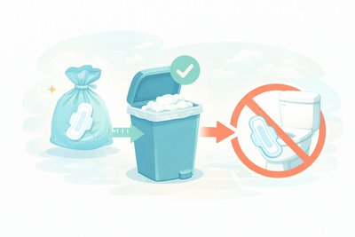 海外旅行先の生理用ナプキンの捨て方