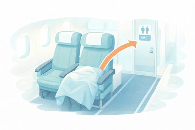 生理中の飛行機移動の注意点