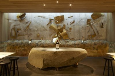 The lovely wine tasting room at the Vik winery in Chile