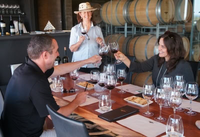 Wine tasting at the excellent Corazon del Sol winery