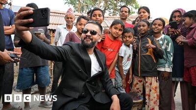 Balendra Shah first gained prominence in Nepal's underground rap sceneRapper-turned-politician