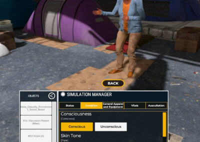 Virtual simulation patient