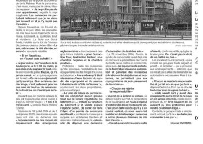 RESIDENTS DE BLUE DOCK, ILS SUBISSENT DES NUISANCES OUEST FRANCE DU JEUDI 10 JUILLET 2025