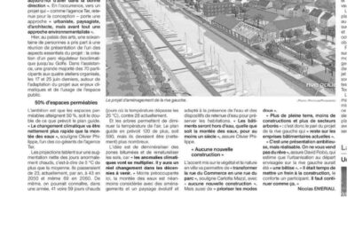 RIVE GAUCHE, UN PARC POUR REGULER LE RECHAUFFEMENT OUEST FRANCE MARDI 08 JUILLET 25