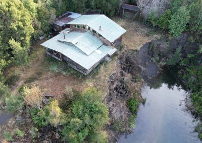Remoción en masa, zona norte lago Chapo, Daño ambiental