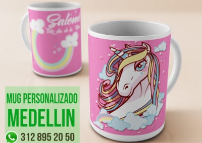 Pocillo de unicornio personalizado en medellin