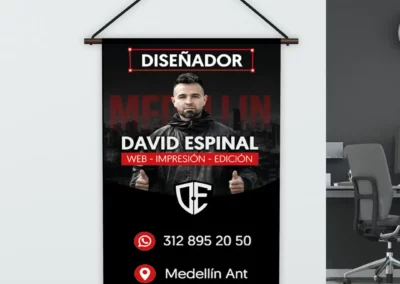 Pendones en Medellin
