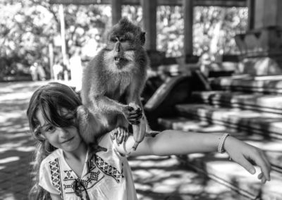 Bali avec sa fille, Monkey Forest