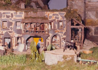 La noria junto al segador en 1982.