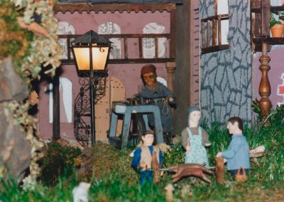 El asador de cordero y el afilador.