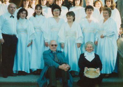 El coro en 1988.