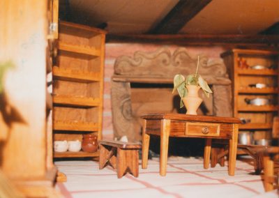 Interior de casa en 1991.