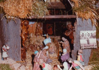 El portal de belén en 1985.