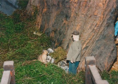 Haciendo pis en 2002.