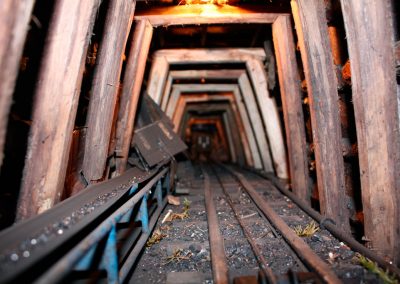 Interior de la mina en 2010.