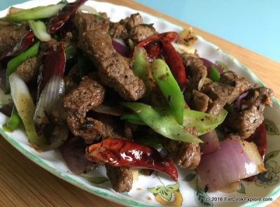 Easy Stir Fried Lamb with Cumin and Chilli