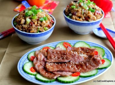 Gunma Wagyu Beef with Stir Fried Glutinous Rice