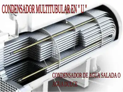 Condensador multitubular en " U " Condensador en " U "