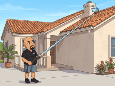 Roof condition documented during a 4-point inspection